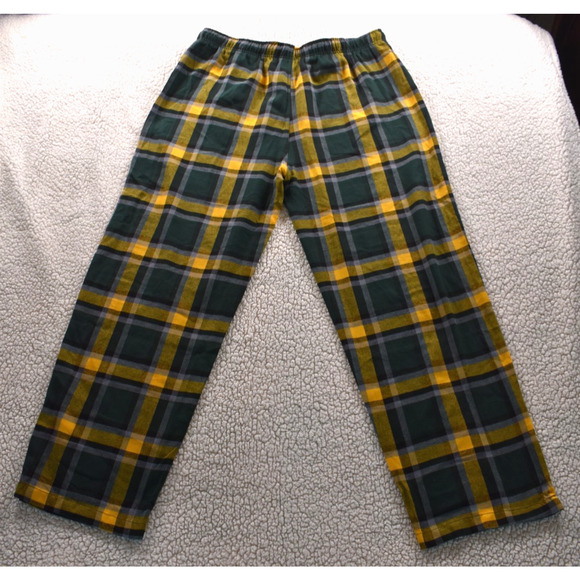 NFL Team Apparel Green Bay Packers Plaid Lounge Pajama Set Men's Sz XL NEW - Picture 3 of 7
